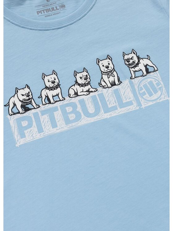 PITBULL PITBULL T-Shirt SOFTBITE Niebieski Regular Fit