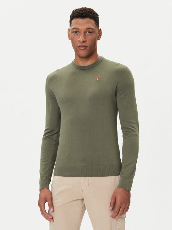 Napapijri Napapijri Pulover Droz NP0A4I2G Verde Regular Fit