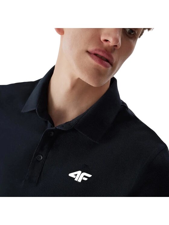4F 4F Polo 4FWSS26TPTSM0987-31S Granatowy Regular Fit