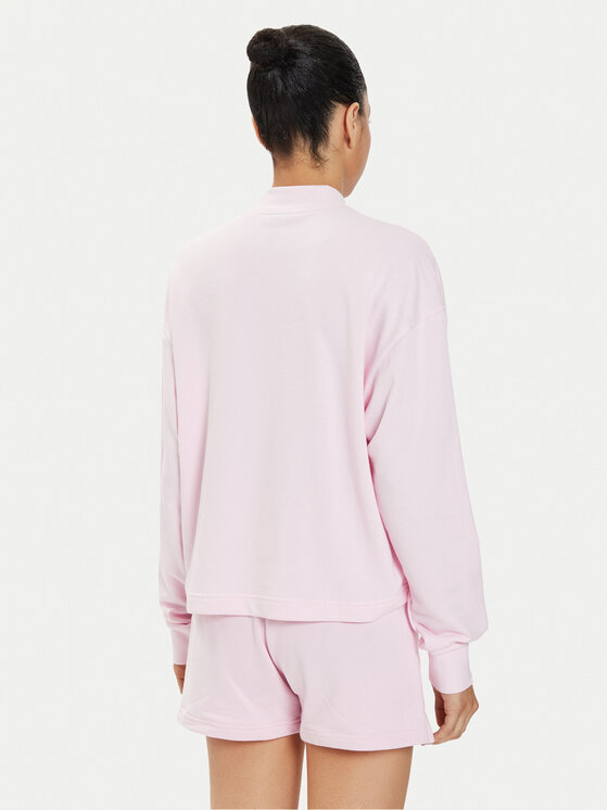 adidas adidas Bluza French Terry Print IS4299 Różowy Loose Fit