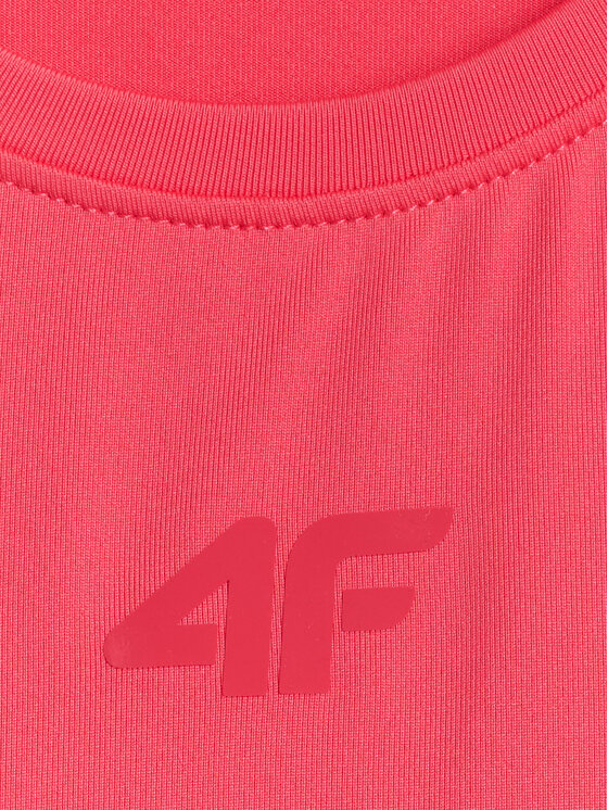 4F 4F Koszulka techniczna ACTIVE BY NATURE Koralowy Regular Fit