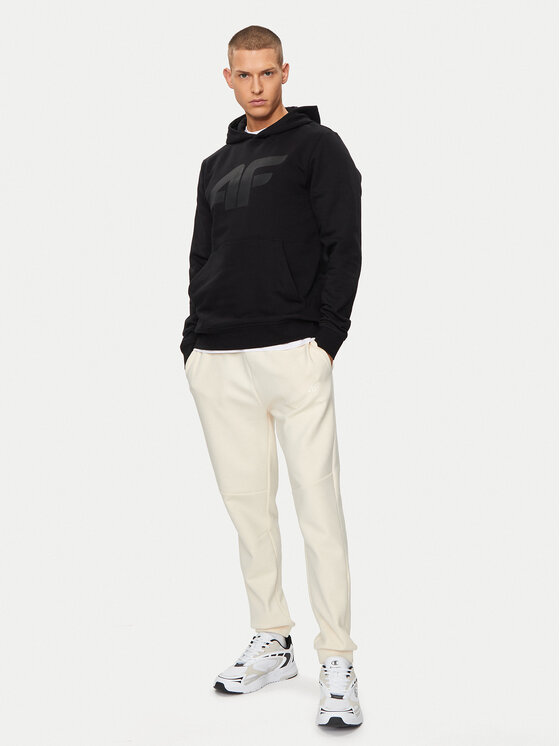 4F 4F Sweatshirt 4FWSS24TSWSM0950 Schwarz Regular Fit