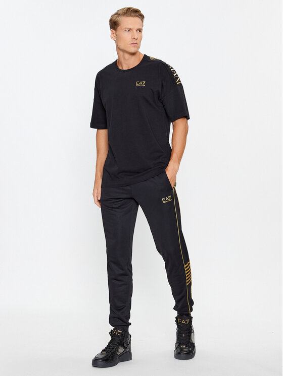 EA7 Emporio Armani EA7 Emporio Armani Футболка 6RPT10 PJ7CZ 0208 Чорний Regular Fit