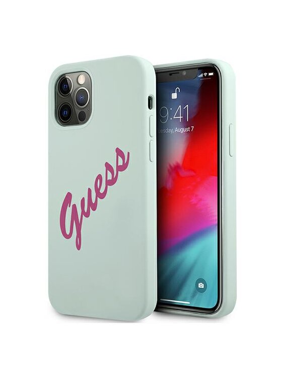 Etui na telefon Guess, Niebieskie, iPhone 12/12 Pro