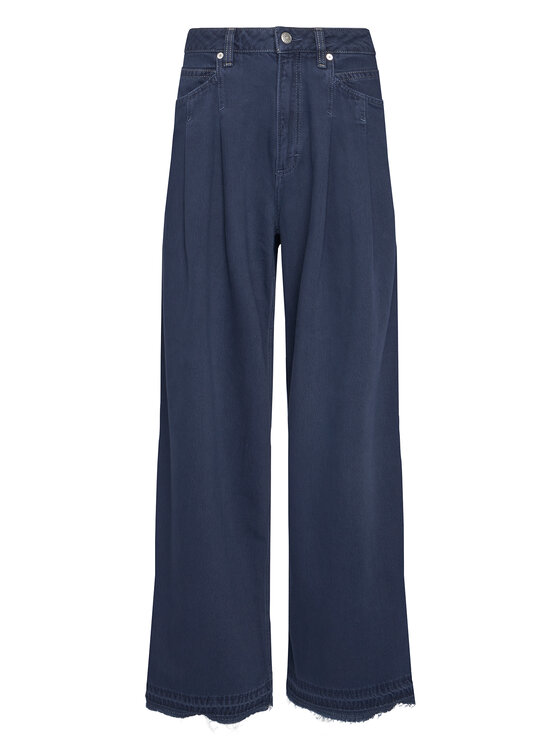 BOSS BOSS Jeansy Slouchy 50552533 Tmavomodrá Wide Leg