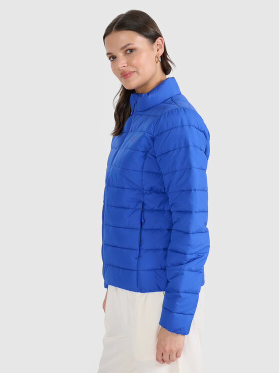 4F 4F Kurtka puchowa MIDSHOP TEXTILE Niebieski Slim Fit