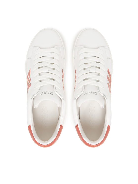 DKNY DKNY Sneakersy Abeni Lace Up Sneaker K1300916 Biały
