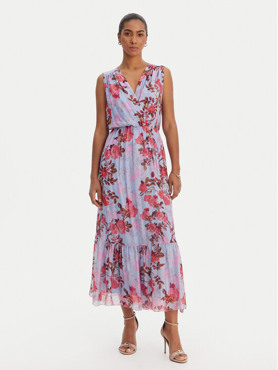 Fracomina Fracomina Ikdienas kleita FR26SD3018W774R8 Zils Regular Fit