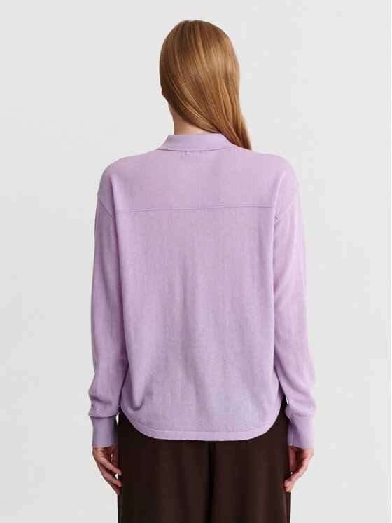 TATUUM TATUUM Koszula ELARA Fioletowy Loose Fit