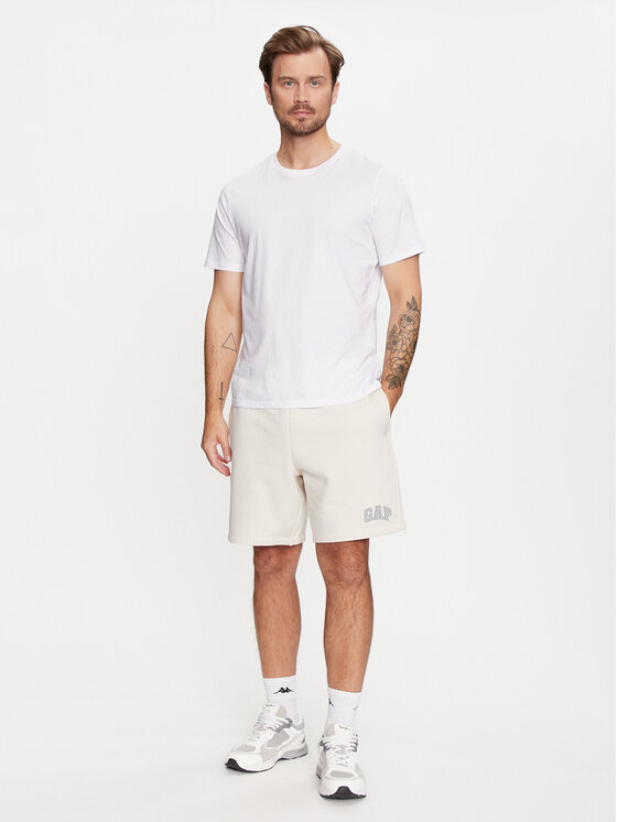 Gap Gap Sporta šorti 602248-05 Écru Regular Fit