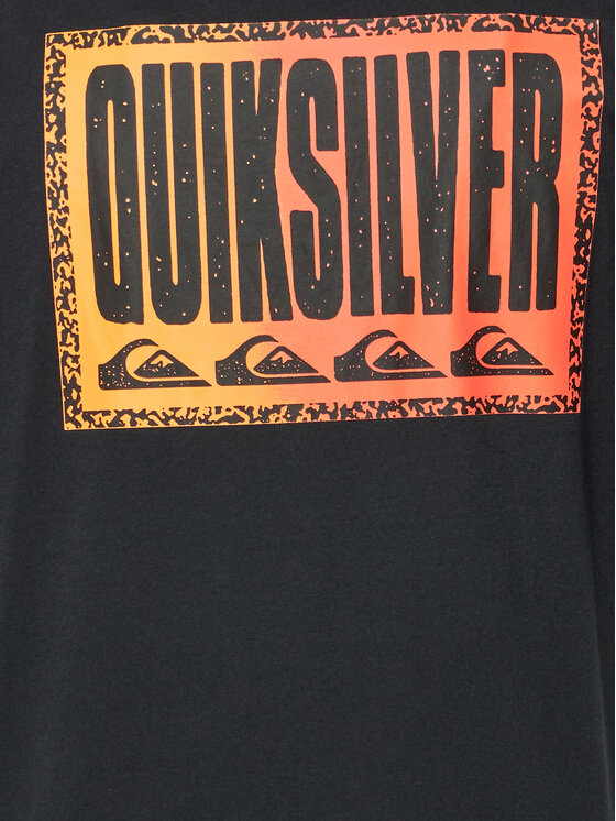 Quiksilver Quiksilver Tricou Long Fade EQYZT07670 Negru Regular Fit