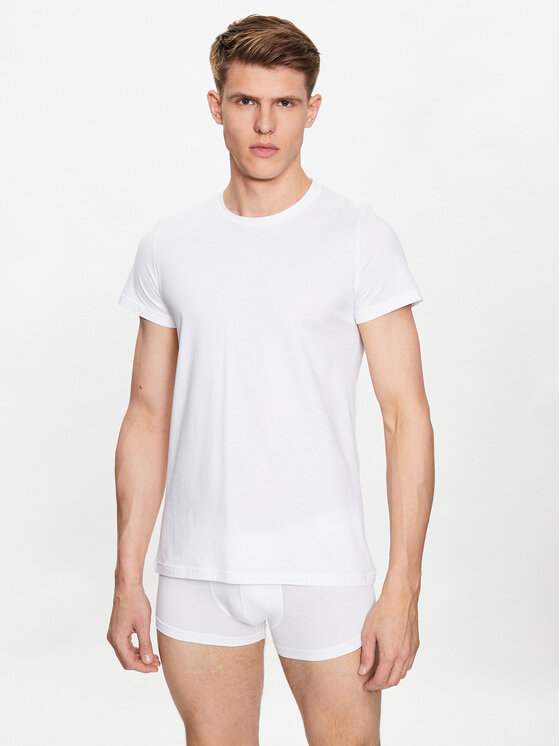 HOM Tricou 401330 Alb Regular Fit