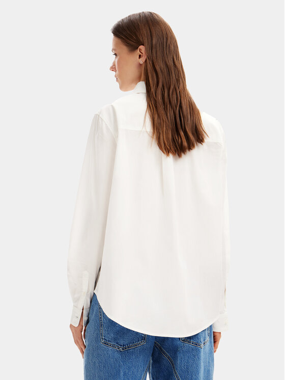 Desigual Desigual Camicia MICKEY Bolonia 24SWCW26 Bianco Regular Fit