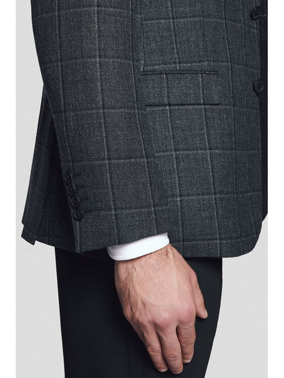 Lancerto Lancerto Marynarka Niagara MA073224000002 Szary Regular Fit
