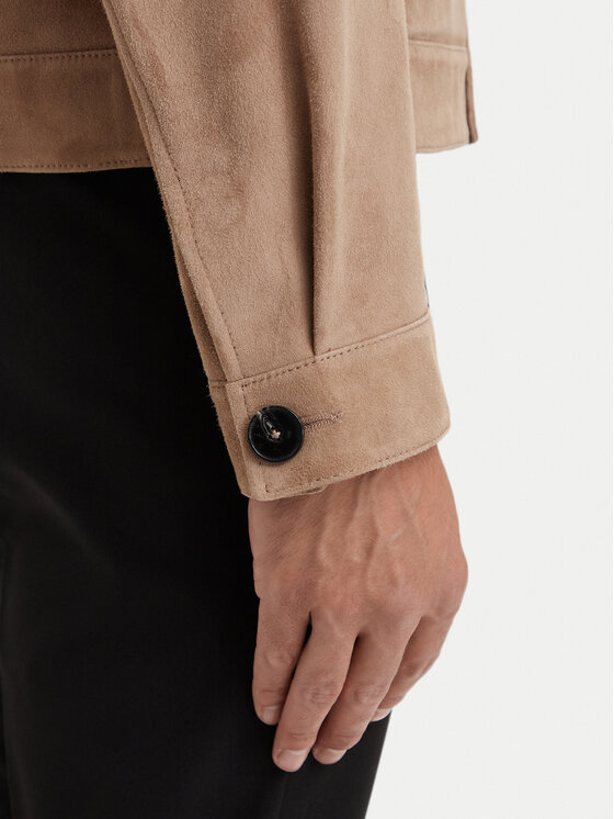 HUGO HUGO Шкіряна куртка Ligor 50564061 Бежевий Regular Fit