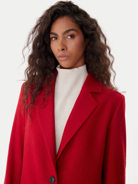 HUGO HUGO Wollmantel Mojeni 50547691 Rot Relaxed Fit