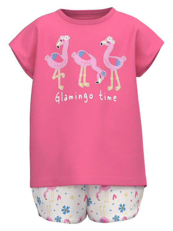 NAME IT Completo T-shirt e pantaloncini 13215114 Rosa Regular Fit, taglia : 98