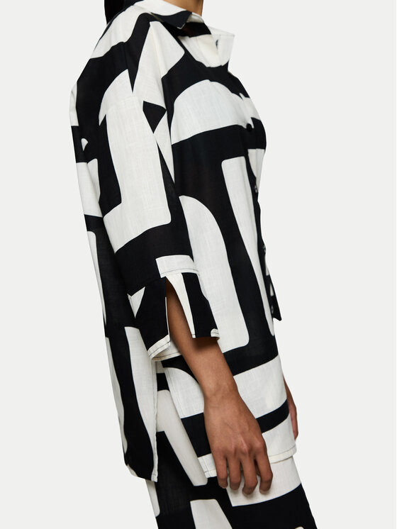 Triumph Triumph Cămașă Summer 10222569 Negru Oversize