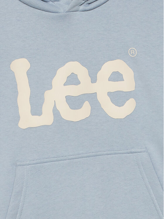 Lee Lee Bluza Wobbly Graphic LEG5124 Niebieski Regular Fit