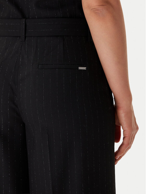 Guess Guess Παντελόνι Palazzo W5BB13 W2422 Μαύρο Regular Fit