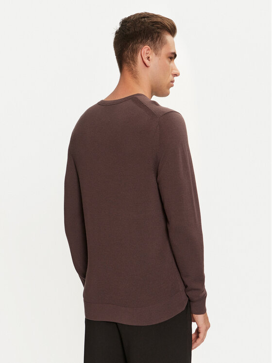 Calvin Klein Calvin Klein Sweter Superior K10K109474 Brązowy Regular Fit