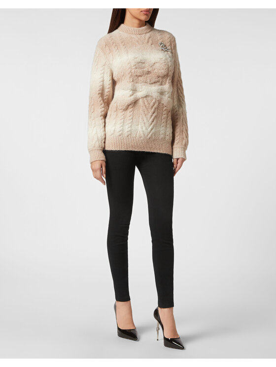 PHILIPP PLEIN PHILIPP PLEIN Bluza 2901 Biały Regular Fit