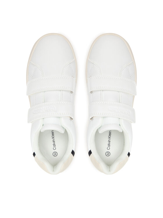 Calvin Klein Calvin Klein Laisvalaikio batai Low Cut Velcro Sneaker V1X9-83440-1355 S Balta