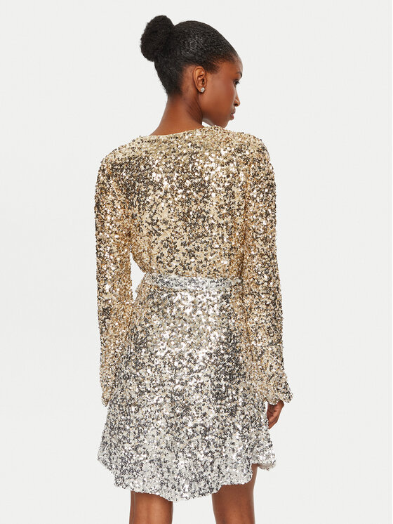 BARDOT BARDOT Коктейльна сукня 59110DB2 Золотий Regular Fit