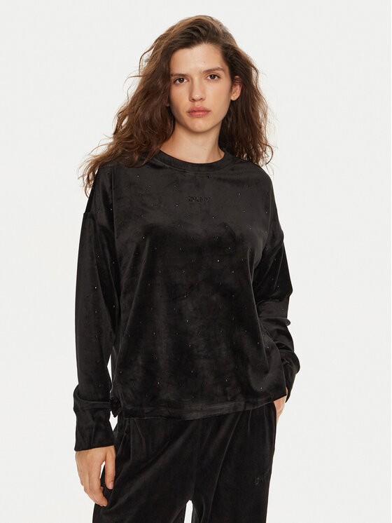 DKNY DKNY Mikina DP4T1061 Čierna Regular Fit