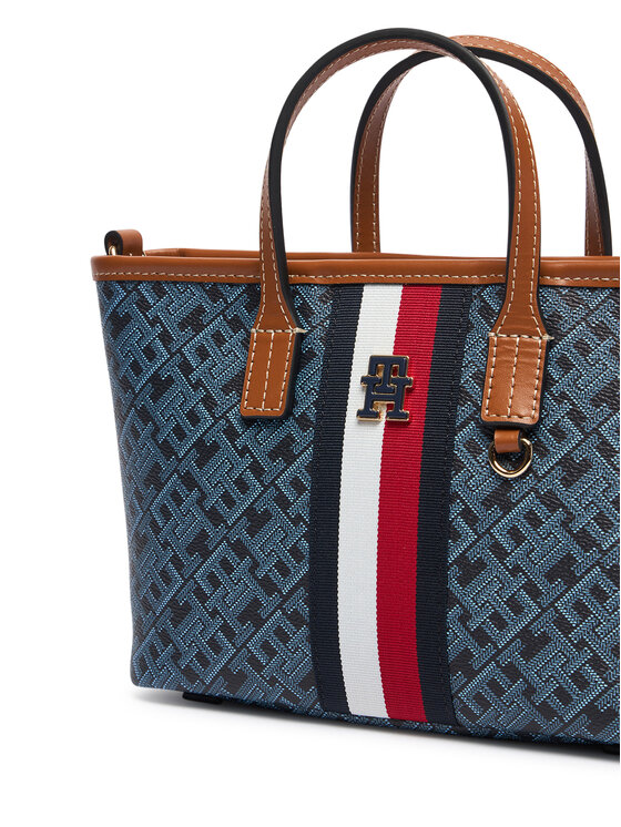 Tommy Hilfiger Tommy Hilfiger Дамска чанта Th Monoplay Mini Tote Corp AW0AW19177 Тъмносин