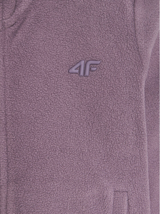 4F 4F Felpa di pile 4FJWMM00TFLEF261 Viola Slim Fit