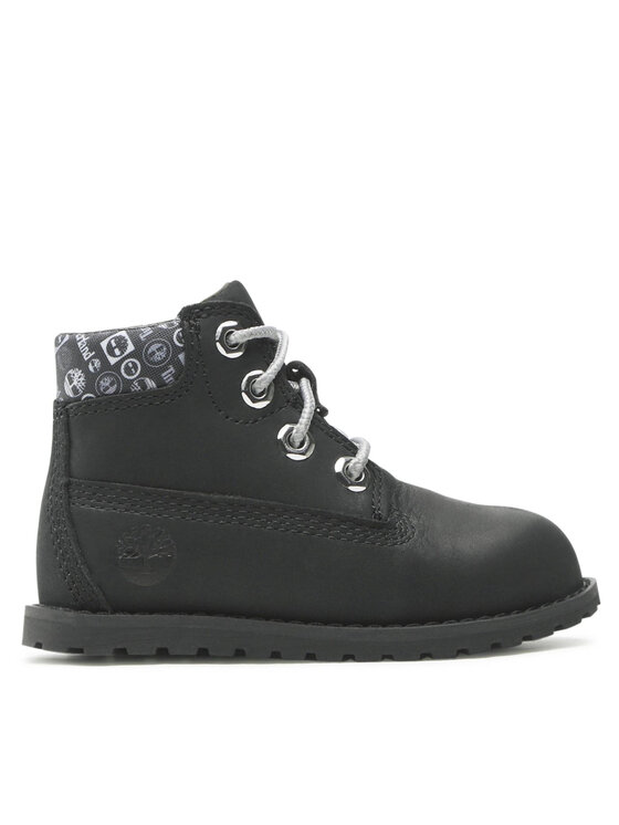Trappers Timberland Pokey Pine 6in Boot TB0A2N2R015 Black Nubuck W Print