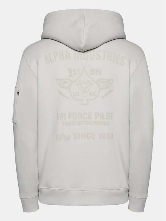 Alpha Industries Alpha Industries Majica dugih rukava Air Force 138337 Siva Regular Fit