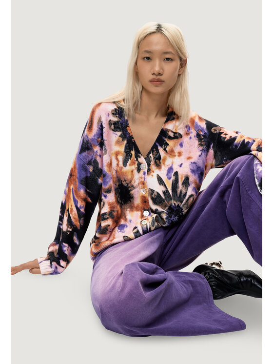 Desigual Desigual Cardigan JERS_BOTANICPINK Rosa Casual Fit