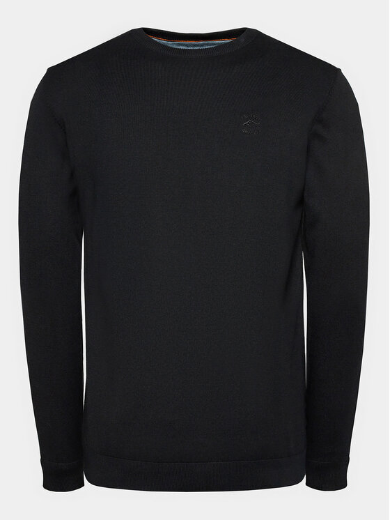 INDICODE INDICODE Pulover Wildman 35-697 Negru Regular Fit
