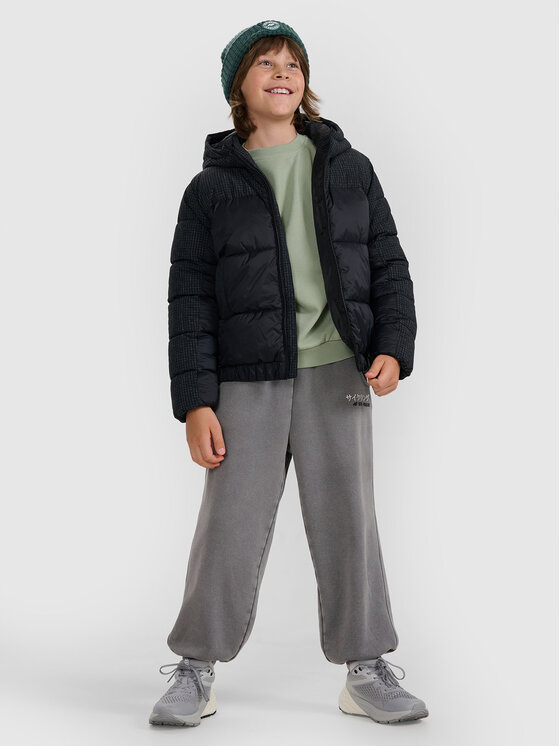 4F 4F Kurtka puchowa OUTERWEAR Czarny Regular Fit