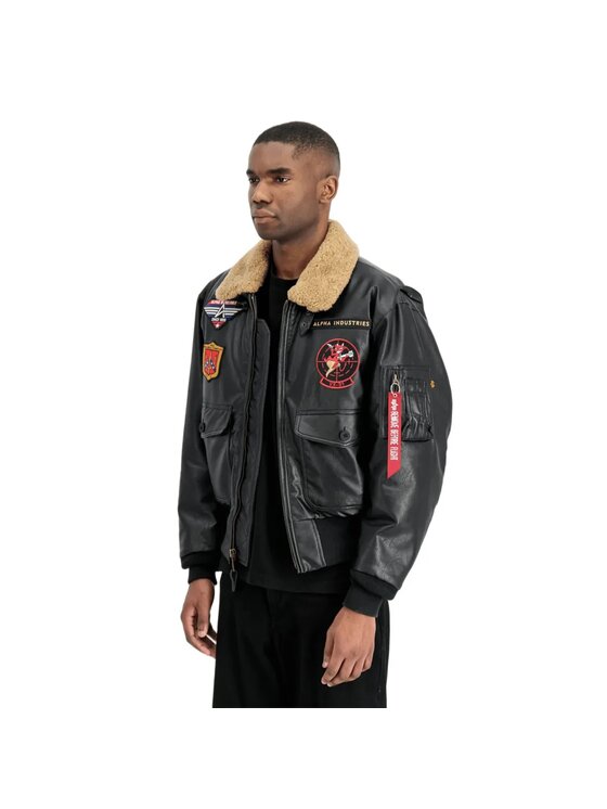 Alpha Industries Alpha Industries Kurtka bomber AI.268133 Czarny Regular Fit