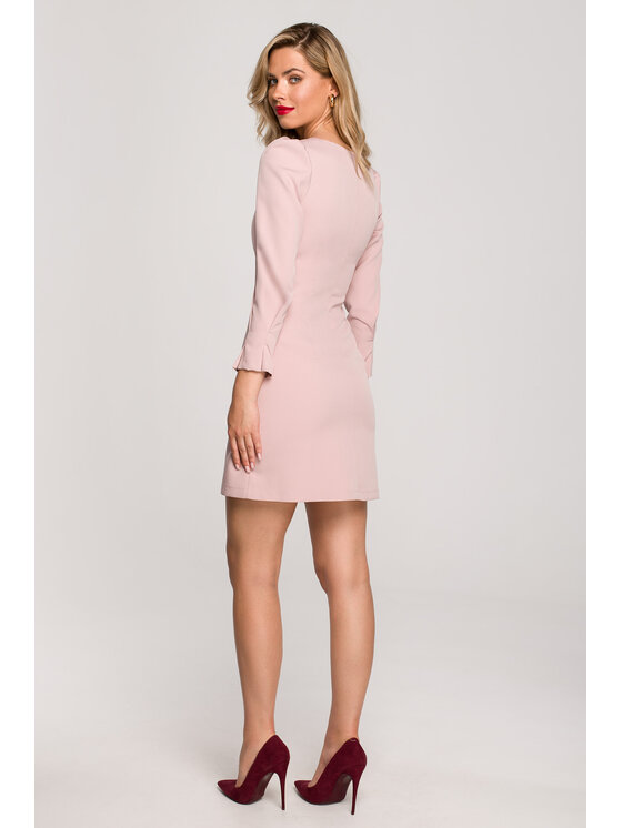 Makover Makover Večerní šaty K148 Růžová Ladies Fit
