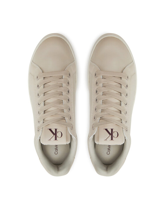 Calvin Klein Calvin Klein Снікерcи Bold Platf Low Oh Mg Lth YW0YW01589 Écru