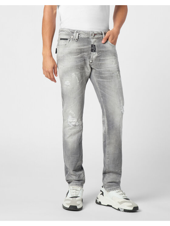 PHILIPP PLEIN PHILIPP PLEIN Jeans 11555 Grigio Straight Leg