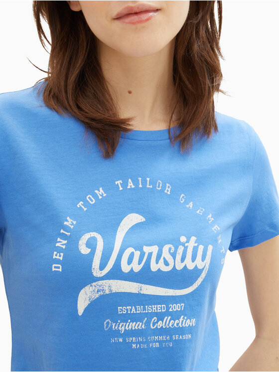Tom Tailor Denim Tom Tailor Denim T-shirt 1040185 Blu Regular Fit