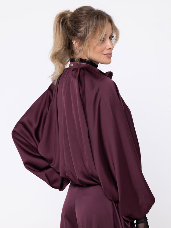 Miss LK Miss LK Kurtka bomber MISSLKB Bordowy Loose Fit