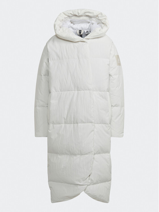 adidas adidas Vatovaná bunda Big Baffle Down Coat HN9939 Bílá Loose Fit