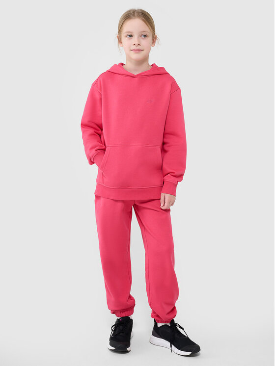 4F 4F Spodnie dresowe BASIC+ Różowy Oversize