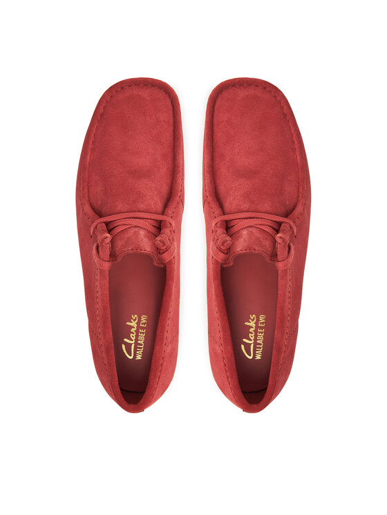 Clarks Clarks Półbuty Wallabee  26180921 Czerwony