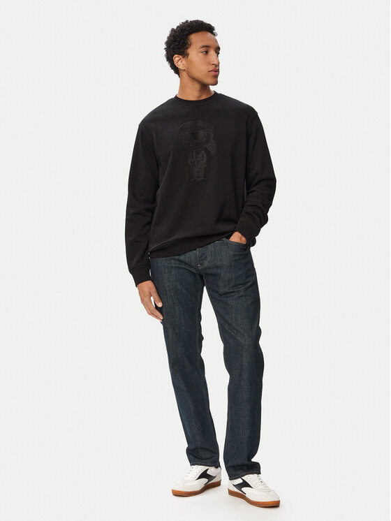 KARL LAGERFELD KARL LAGERFELD Majica dugih rukava 705011 563900 Crna Regular Fit