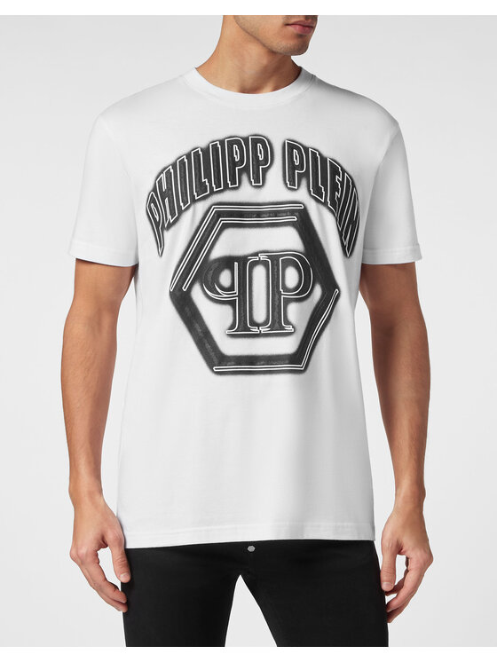 PHILIPP PLEIN PHILIPP PLEIN T-Shirt 19125 Biały Regular Fit