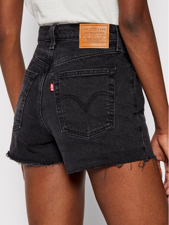 Levi's® Levi's® Džínové šortky Ribcage 77879-0052 Černá Slim Fit