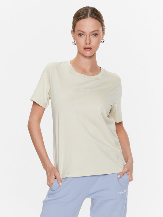 Calvin Klein Calvin Klein T-Shirt Micro Logo K20K205454 Zielony Regular Fit