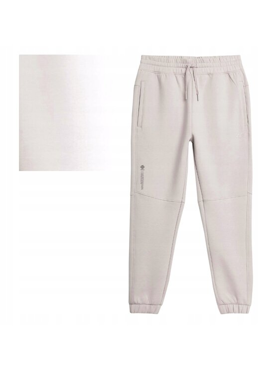 4F 4F Spodnie dresowe TTROM137 Beżowy Comfortable Fit
